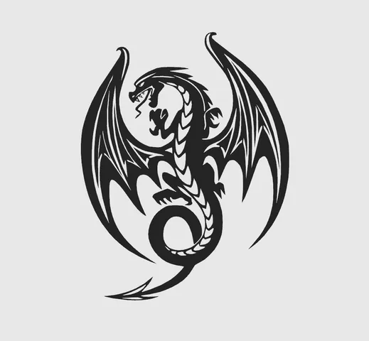 Dragon logo - wall art