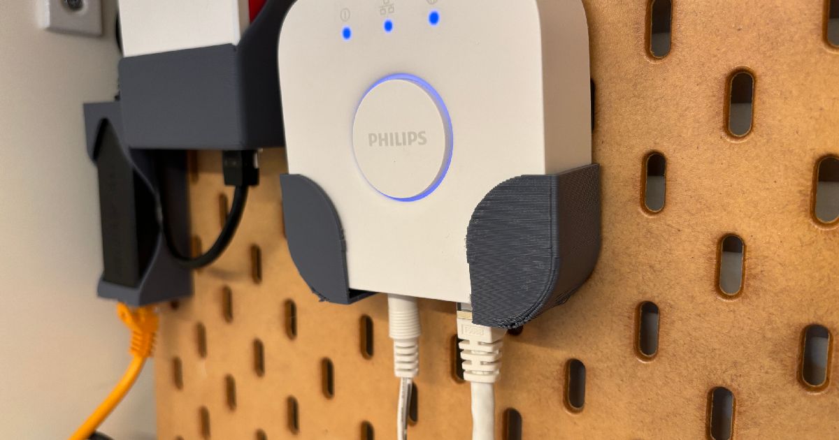 Philips Hue Bridge Skadis Holder With Thicker Walls Por Samywamy10 ...