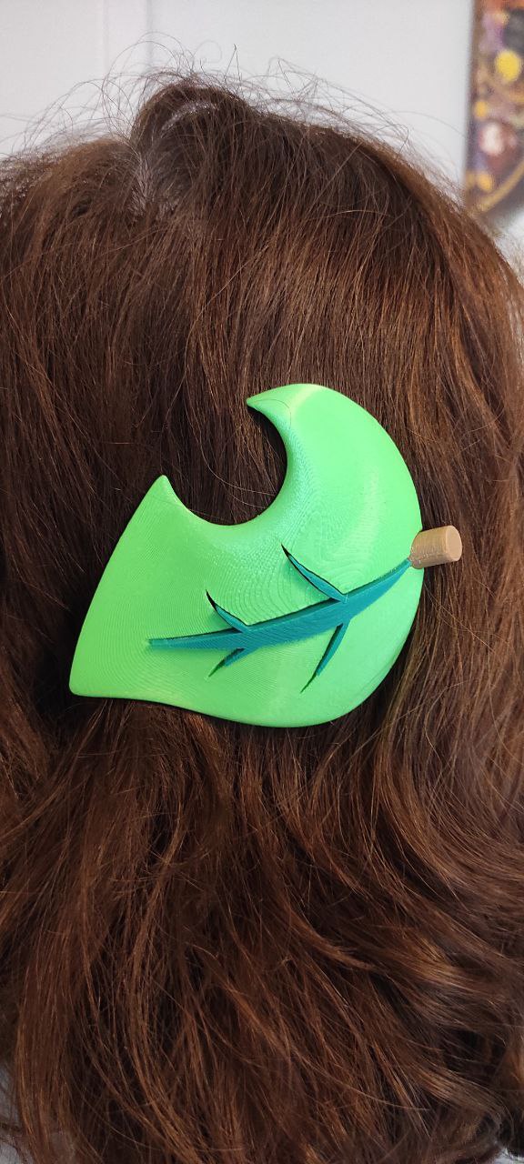 Leaf Hair Pin WIP