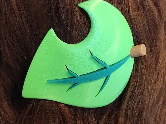 Leaf Hair Pin WIP