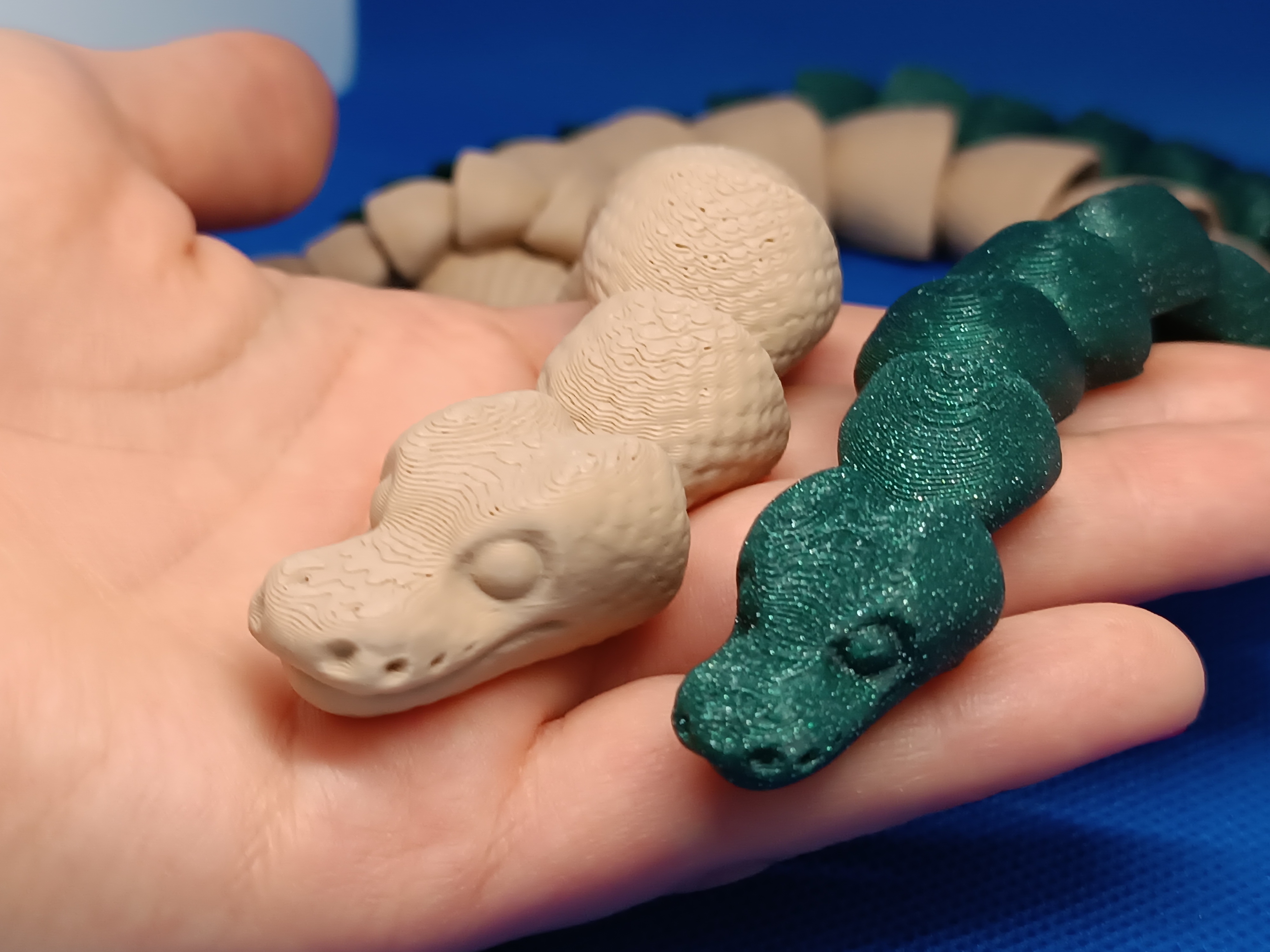 Miniatura 6 do modelo 3D Flexi Python Snake 50cm long