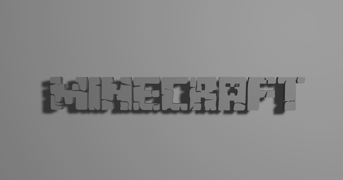 Minecraft logo by tubi | Download free STL model | Printables.com