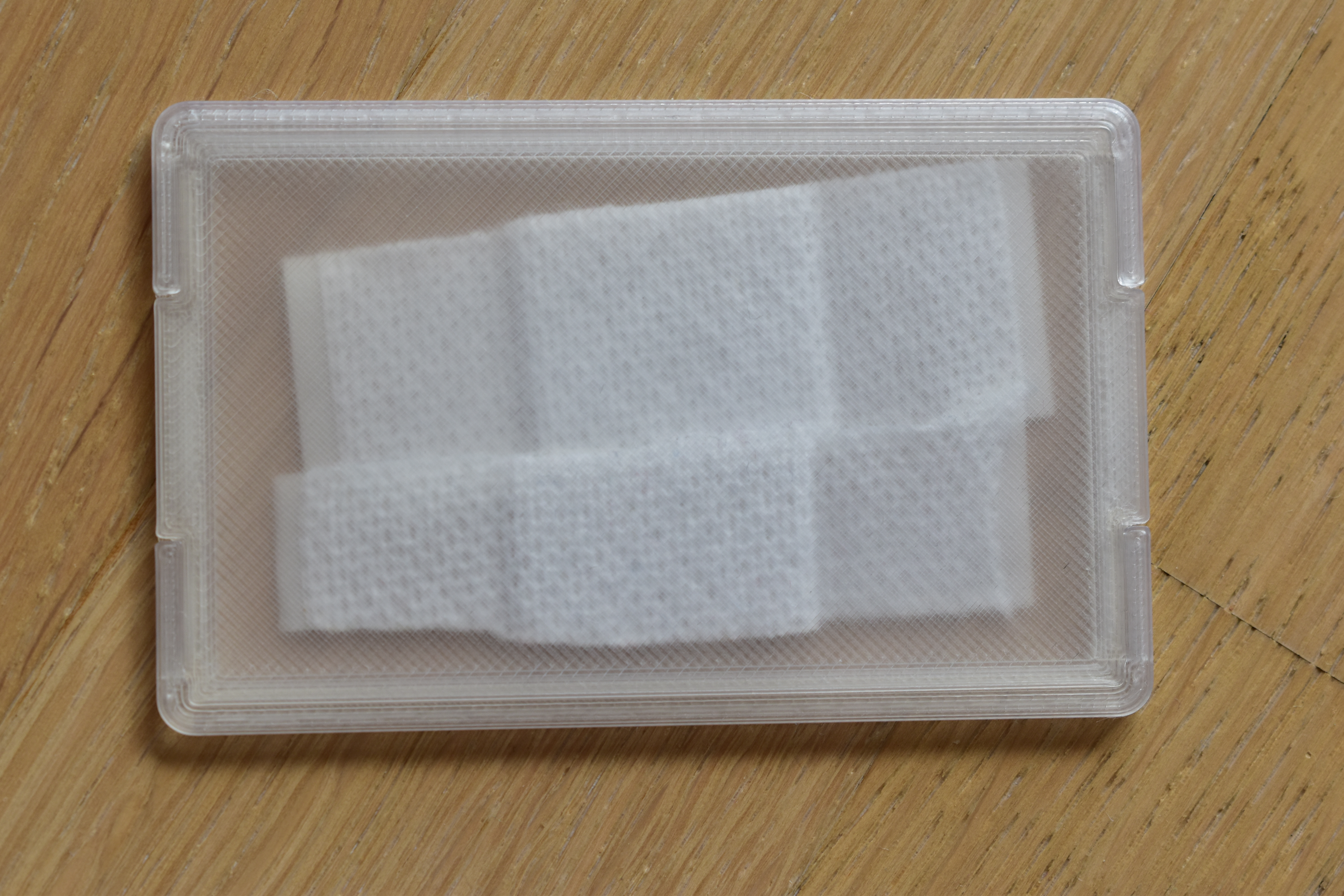Band-aid credit card shaped box (e.g. for wallet)