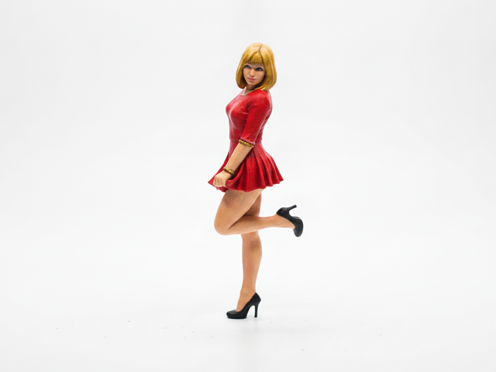 Stockings Girl Figurine Female Figure 3D Printable
