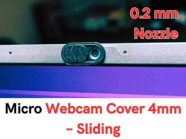 Micro Webcam Cover 4mm – Sliding