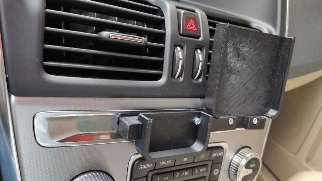 Volvo XC60 CD Slot Phone & Garage Remote Holder by doco