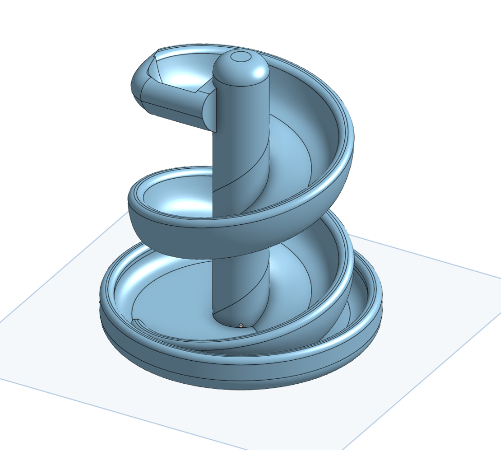 Spiral dice tower