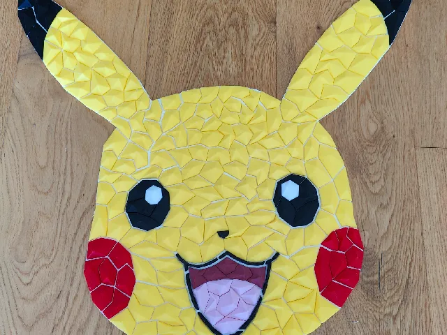 Pikachu - geometric wall art
