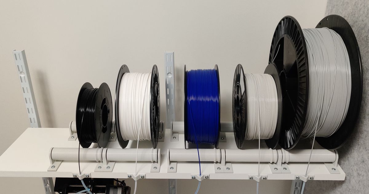 Shelf mounted spool holder for MMU3 by fdmtrains | Download free STL ...