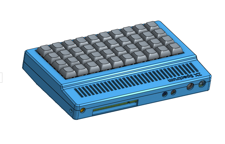ZX-Spectrum 48k Harlequin : case + mecanical keyboard by 