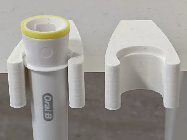 Toothbrush head shelf clip (5mm shelf)