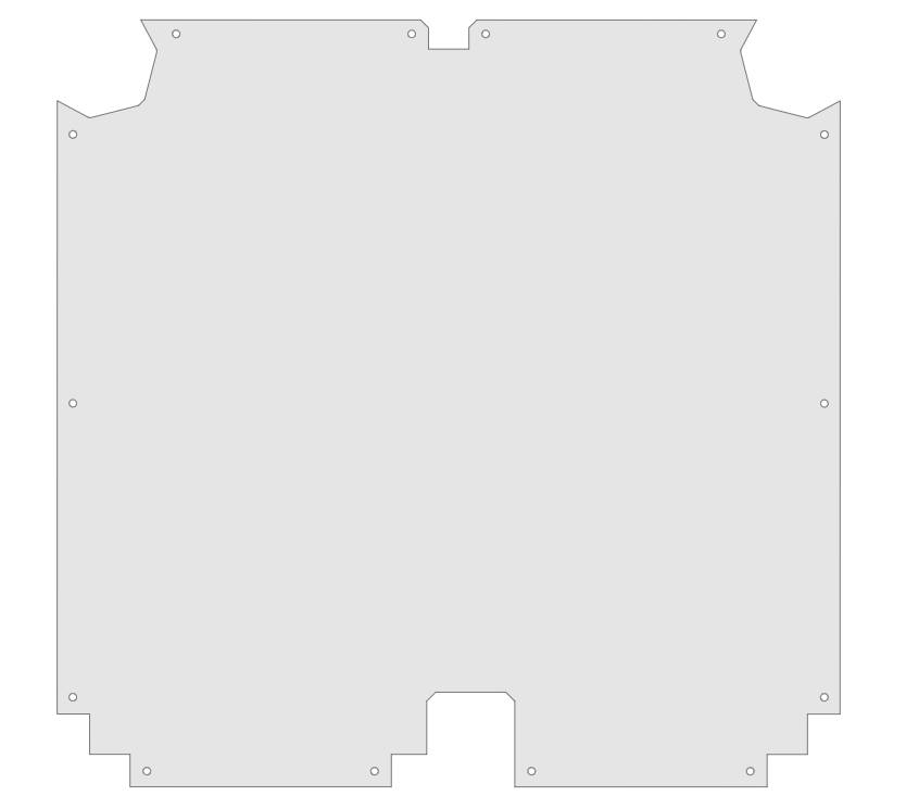 Inside Bottom Panel for a RatRig VCore3 500 — miniatura 2