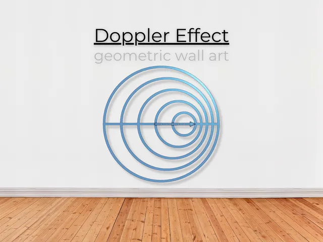 Doppler Effect Wall Art (with nail holes)