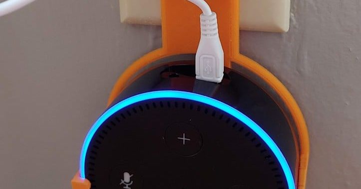 Echo Dot Wall Mount by dave | Download free STL model | Printables.com