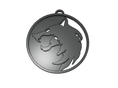 Witcher Necklace and or Pedant, The Witcher, Witcher Wolf Necklace, White Wolf Pendant