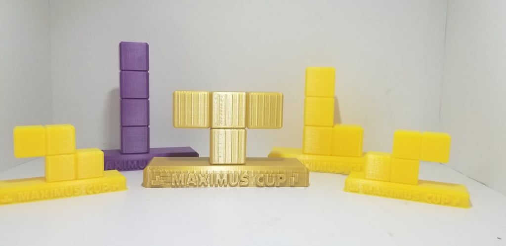Tetris Trophies (all 7 pieces) - Maximus Cup Tetris 99 - Nintendo Switch