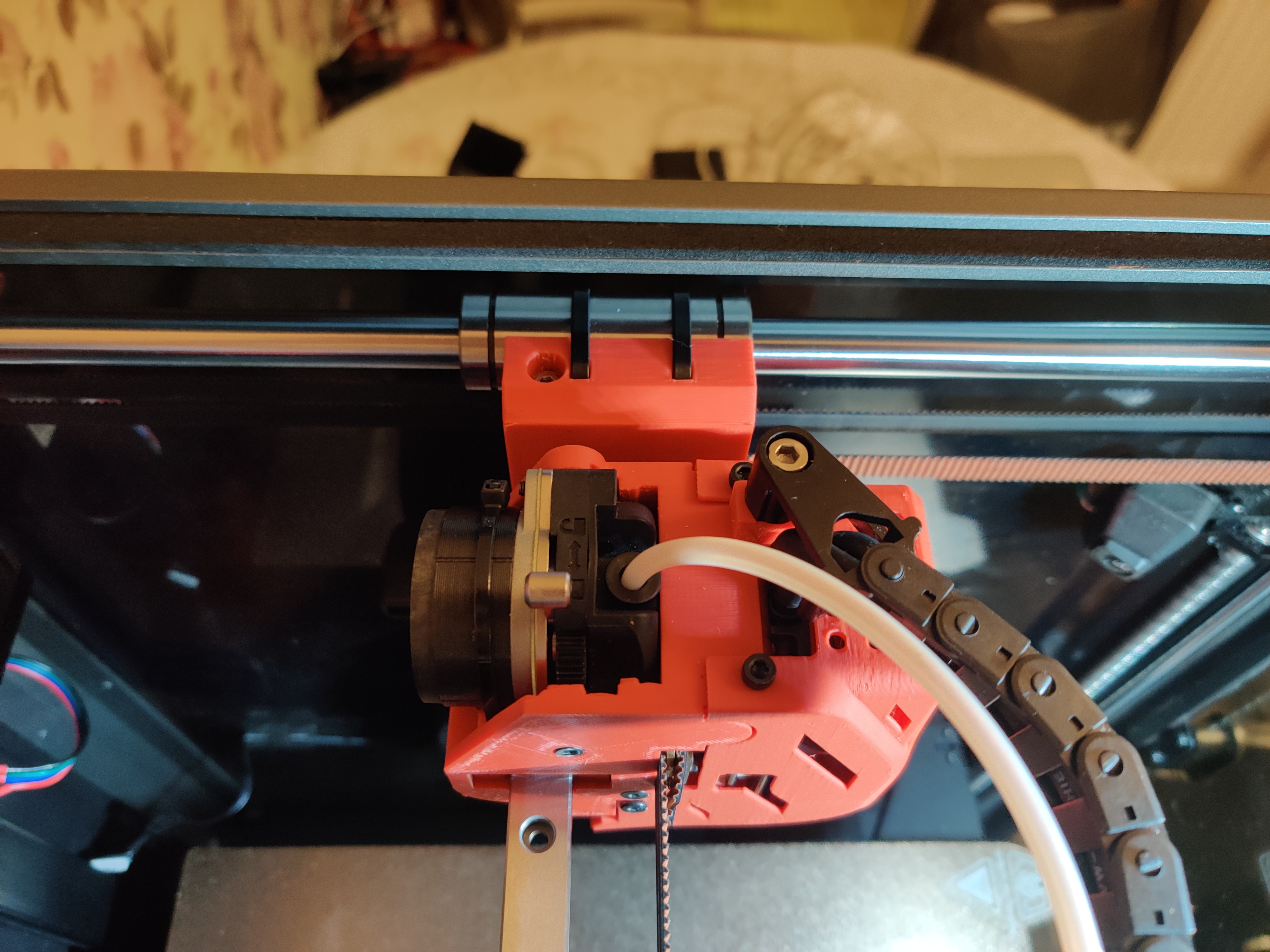 Creality K1 / K1 Max toolhead for rails mod