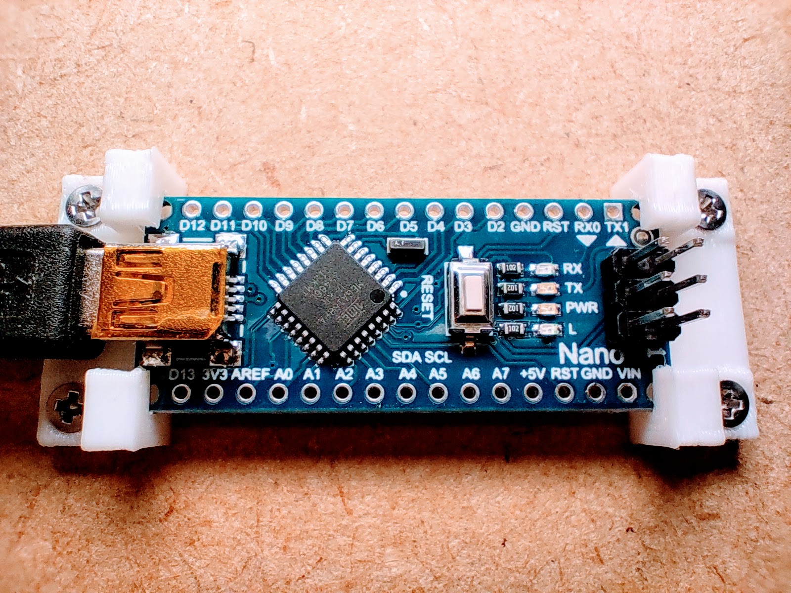 Arduino NANO mounter for wooden boards by t-nissie | Download free STL ...