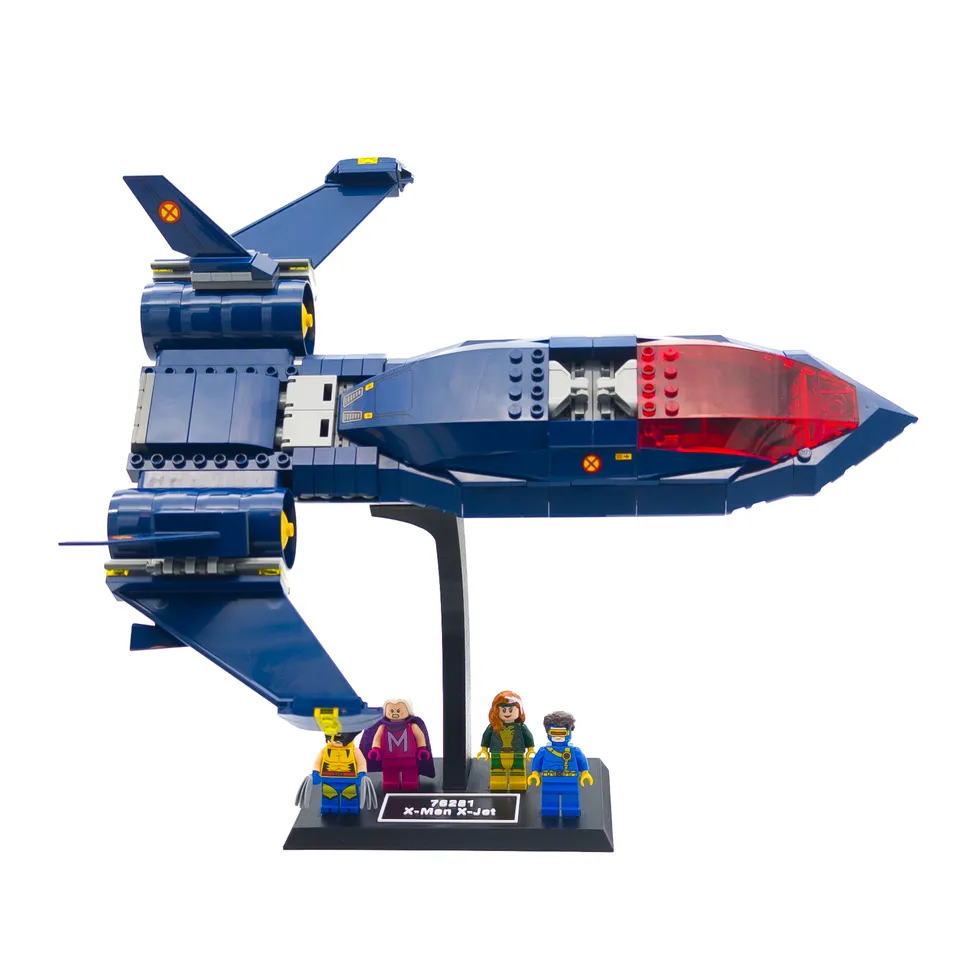 Display Stand for LEGO Marvel 76281 X-Men X-Jet / 76022 X-Men vs