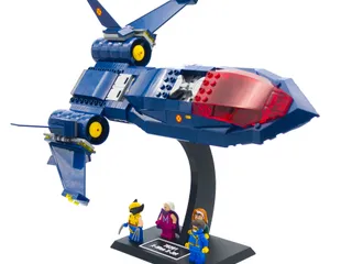 Display Stand for LEGO Marvel 76281 X-Men X-Jet / 76022 X-Men vs