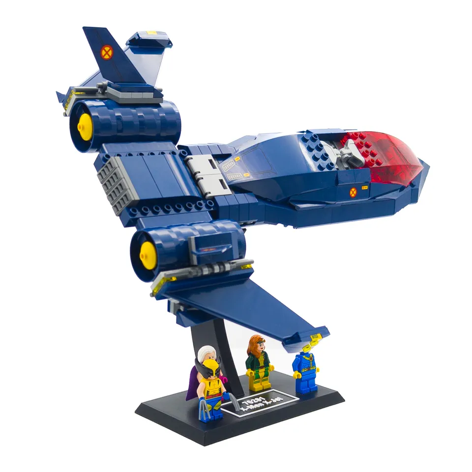 Display Stand for LEGO Marvel 76281 X-Men X-Jet / 76022 X-Men vs
