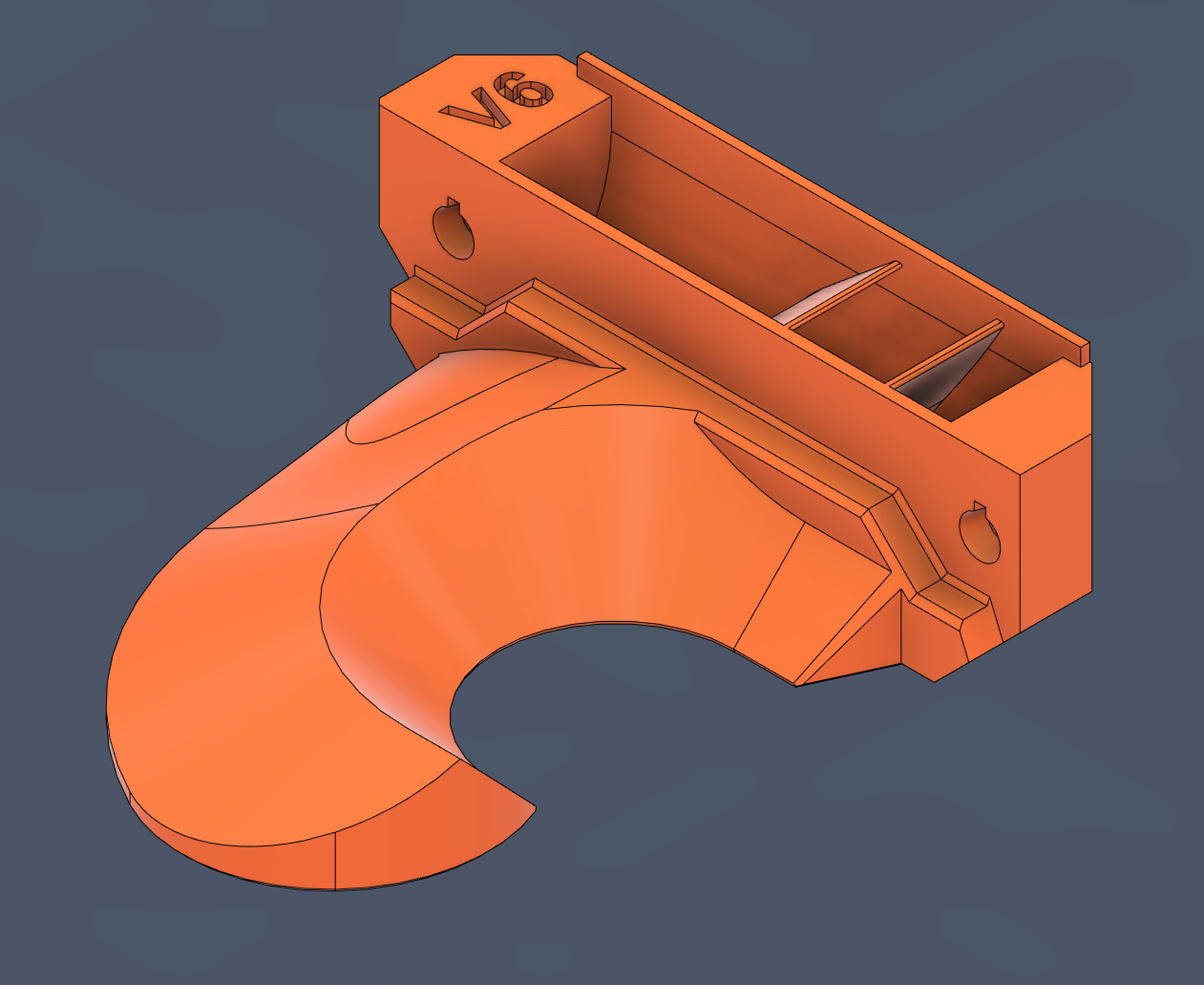 MK4 Nextruder Fan Shroud V2 (Duct) by Zohan4775 Download free STL