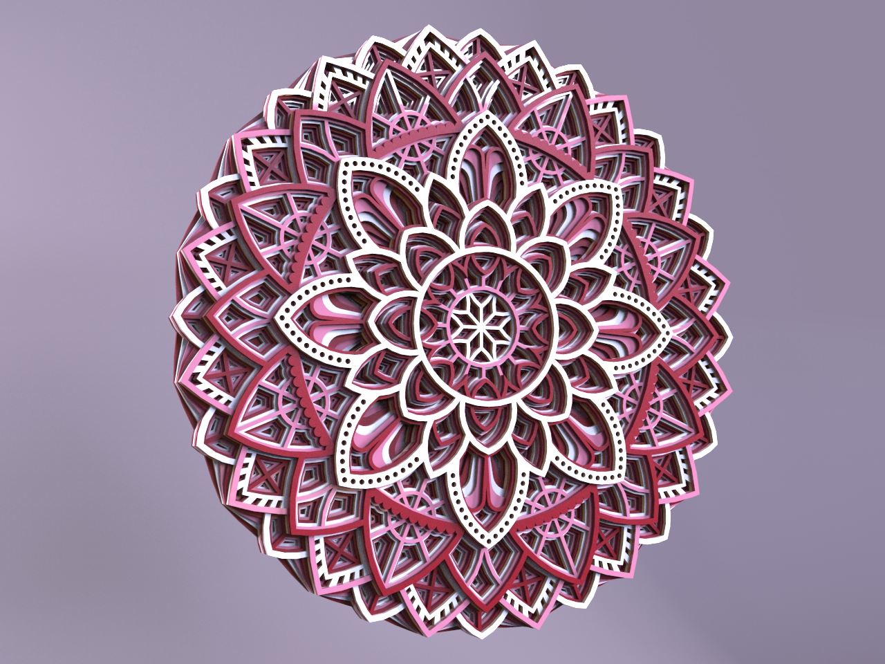 Floral multi color mandala wall art