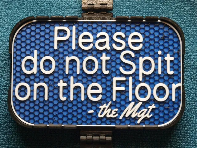 Mgt Sign: Please do not Spit on the Floor