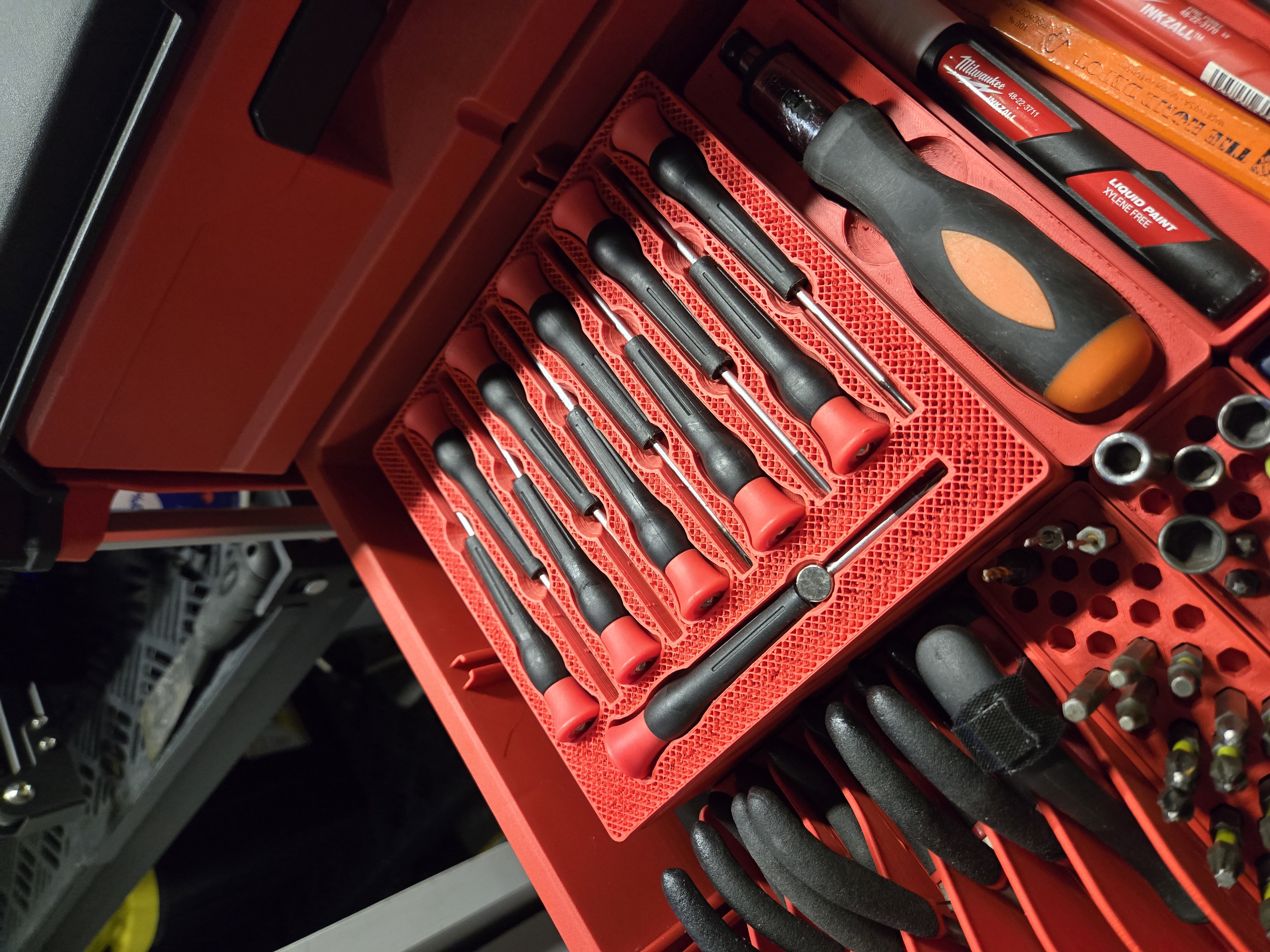Miniatura 2 do modelo 3D Gridfinity mini screwdriver set