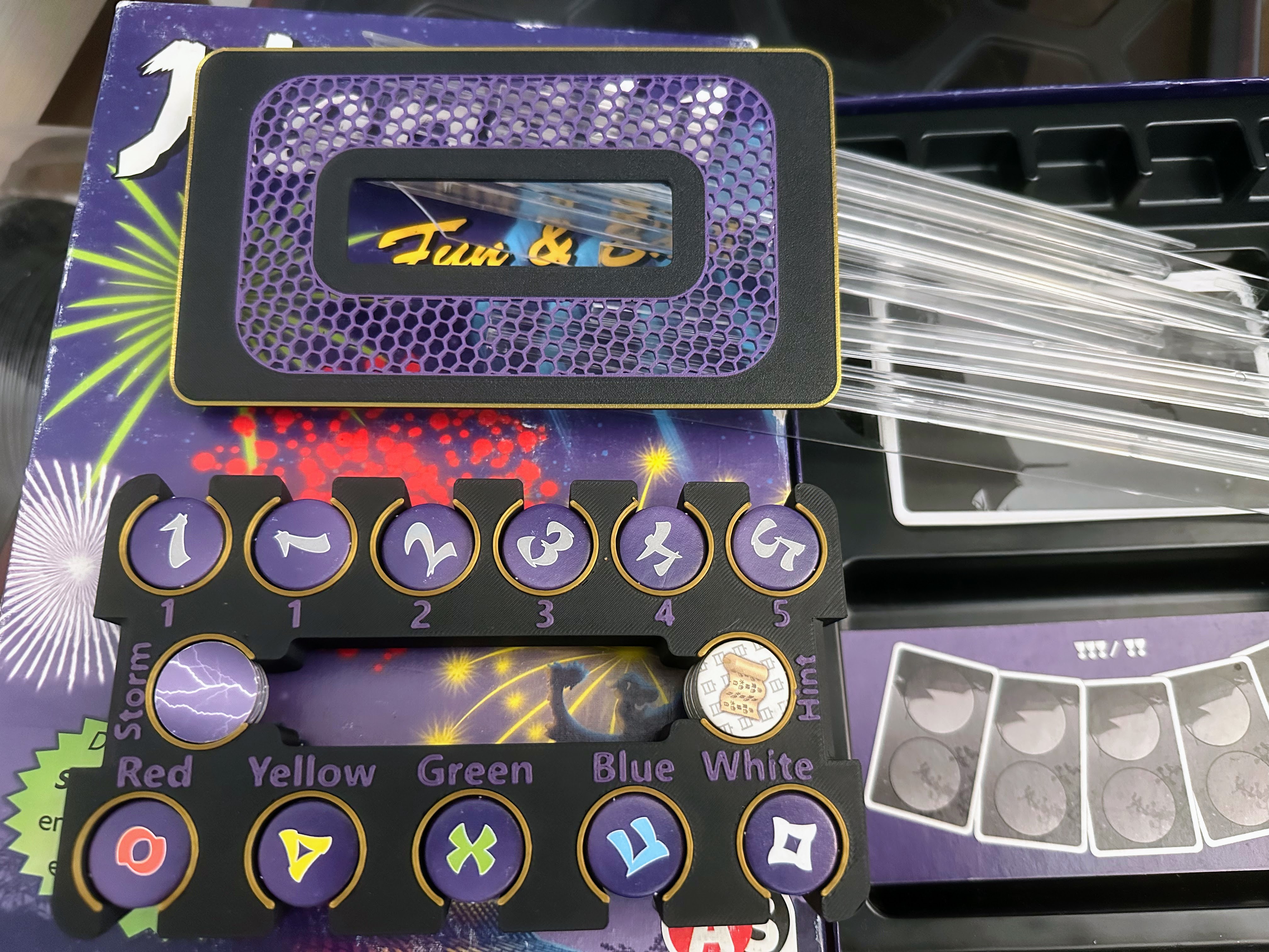 Hanabi: Fun and Easy token tray