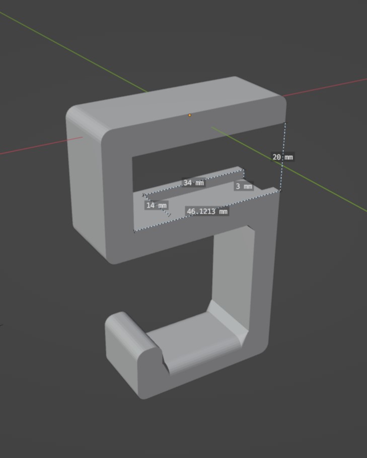 Under-Desk Hook by maker-tgin | Download free STL model | Printables.com