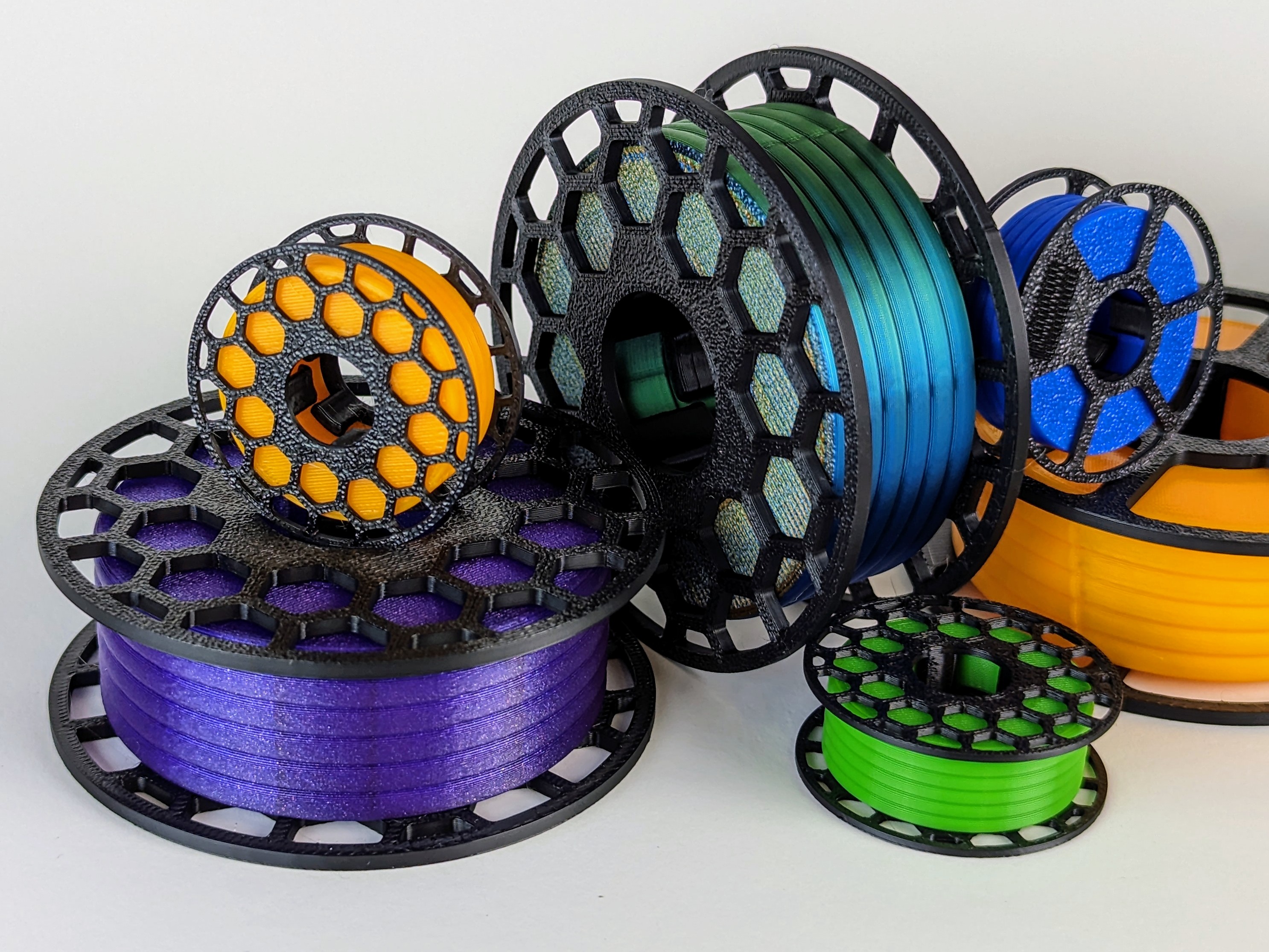 Mini Filament Spools for Swatches and Collecting