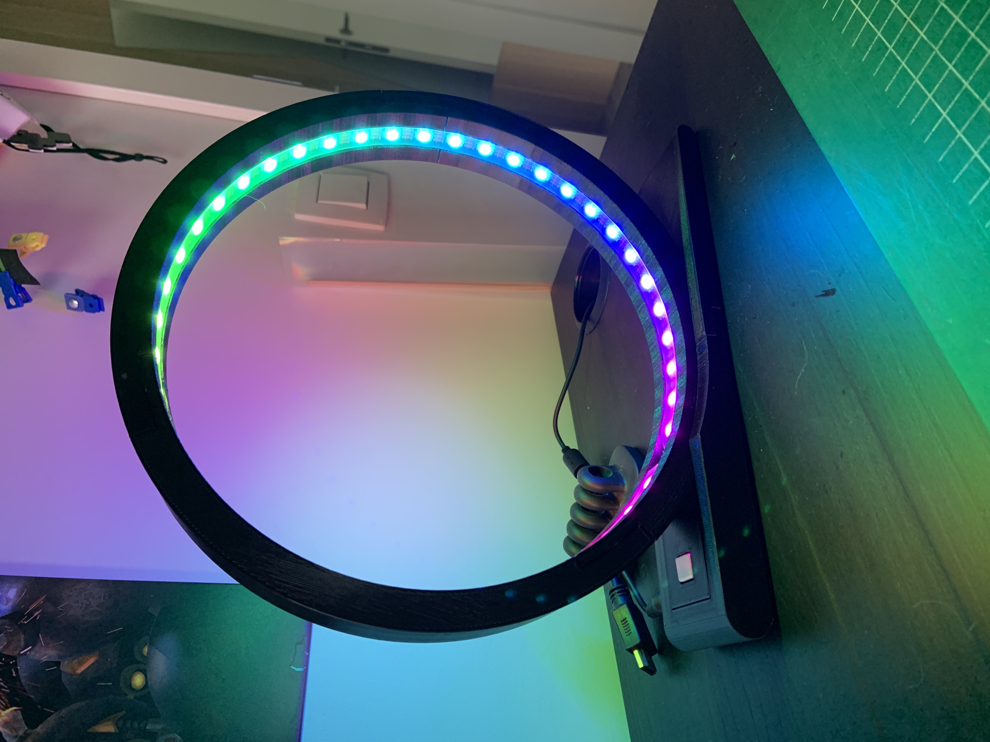 Circular RGB lamp
