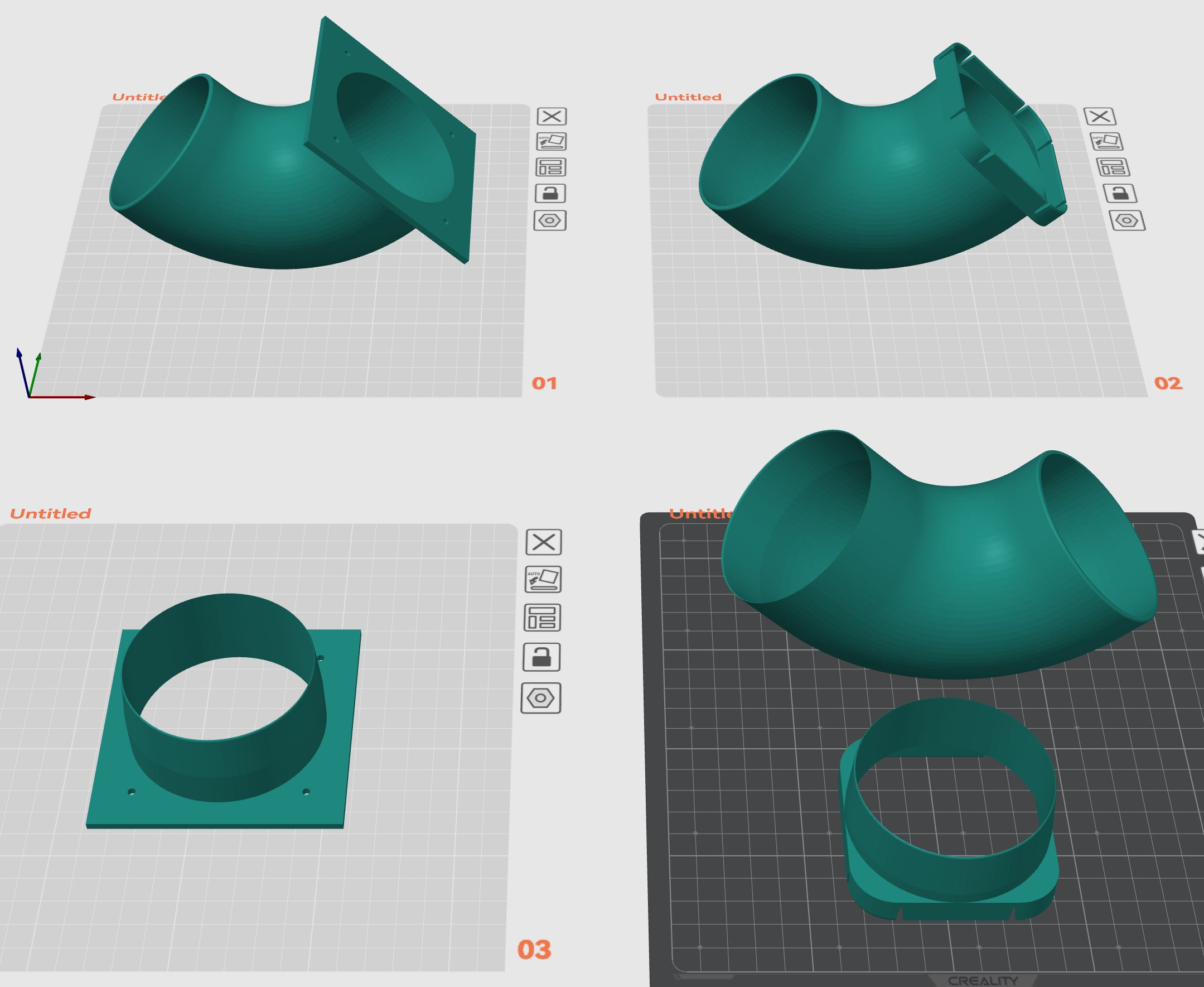 K1C Exhaust Duct Fittings