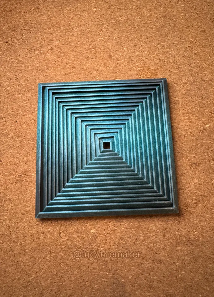 Hypnotic Square Fidget Toy by Lucy The Maker | Download free STL model ...