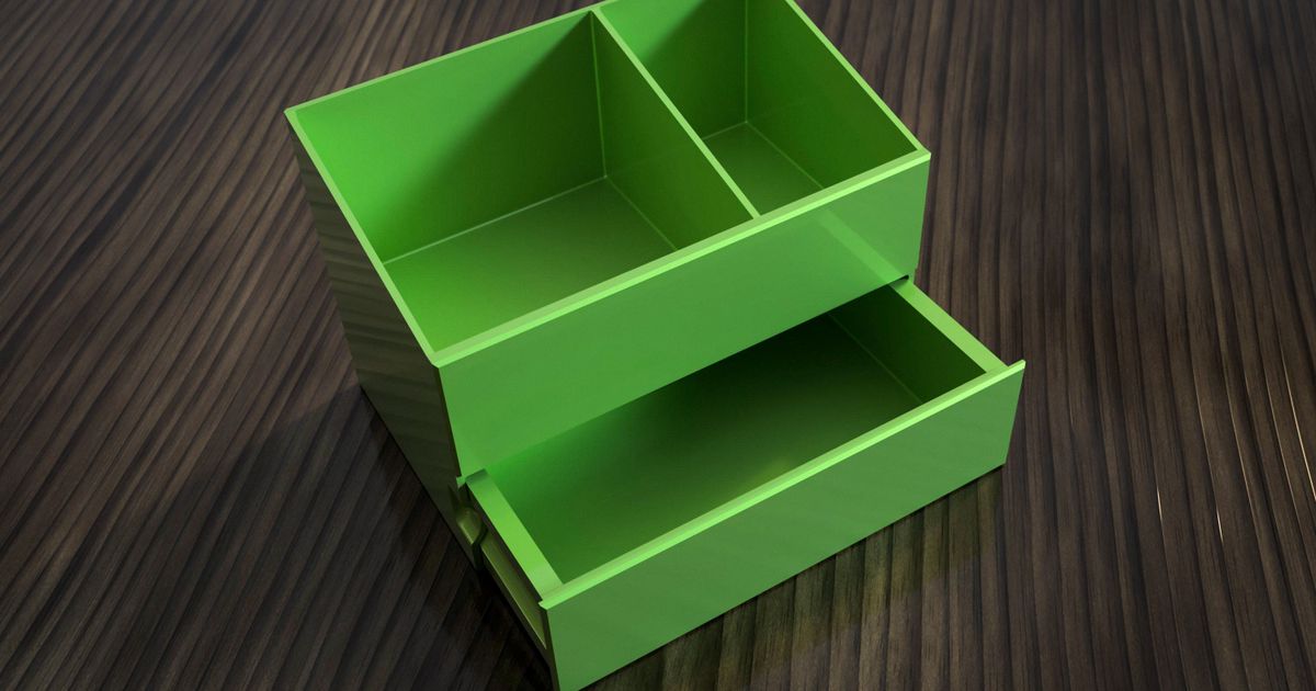 Stackable Storage Boxes Optimized for 3D Print by Lucky Resistor