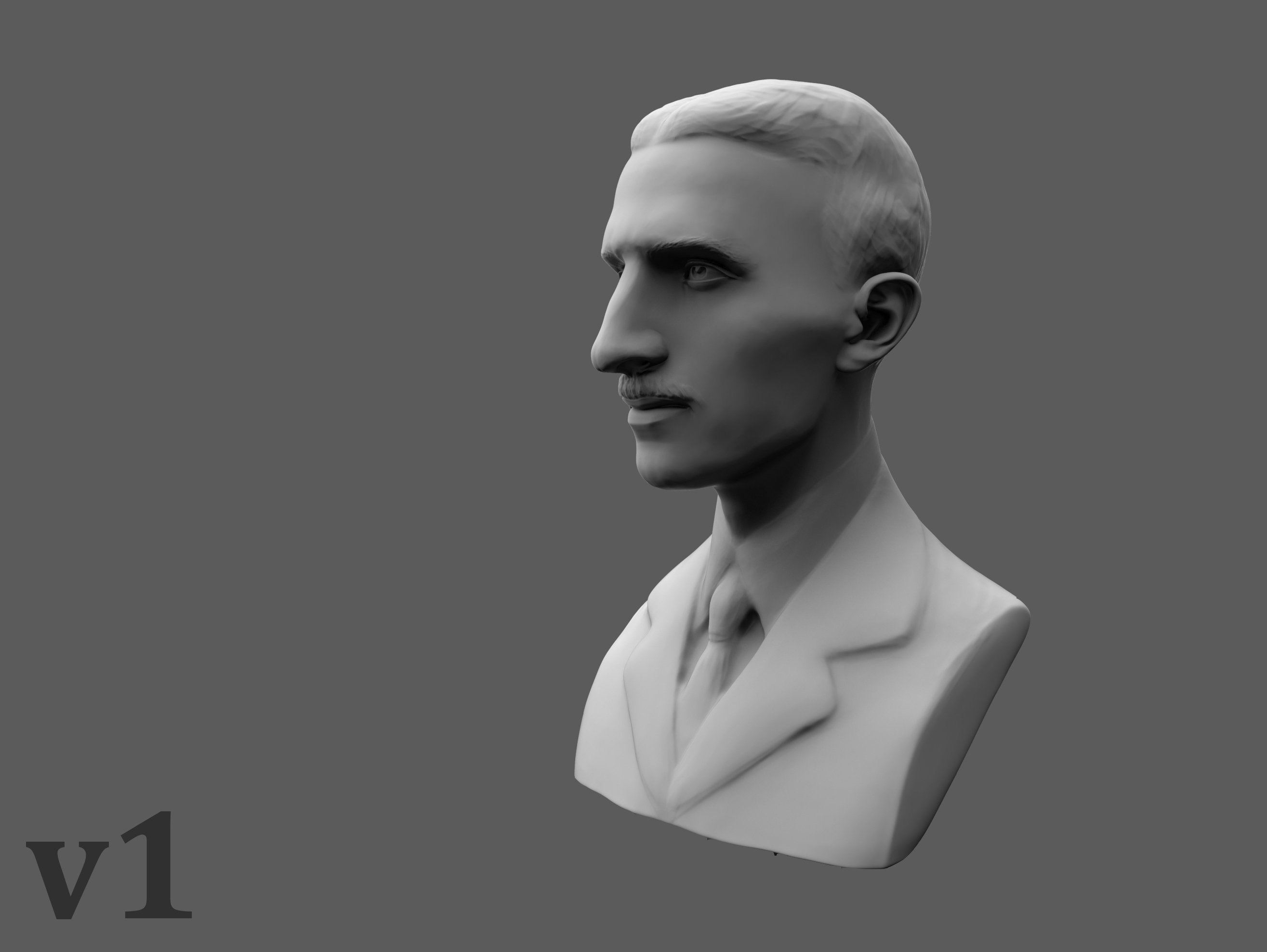 Bust Of Nikola Tesla By Dkshepp 