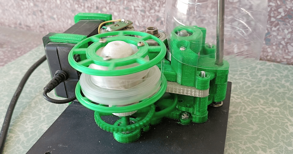 PET bottle cutter with self spooling system by Shoaib Khan Download