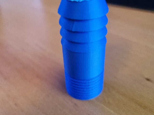 1/2 inch BSPT to 1 inch hose connector / fitting