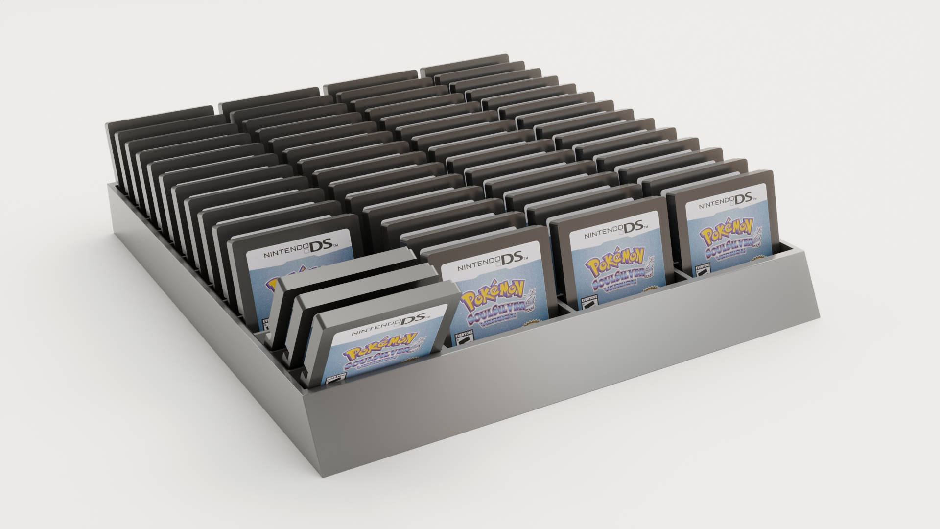 Nintendo DS cartridge holder with flip option