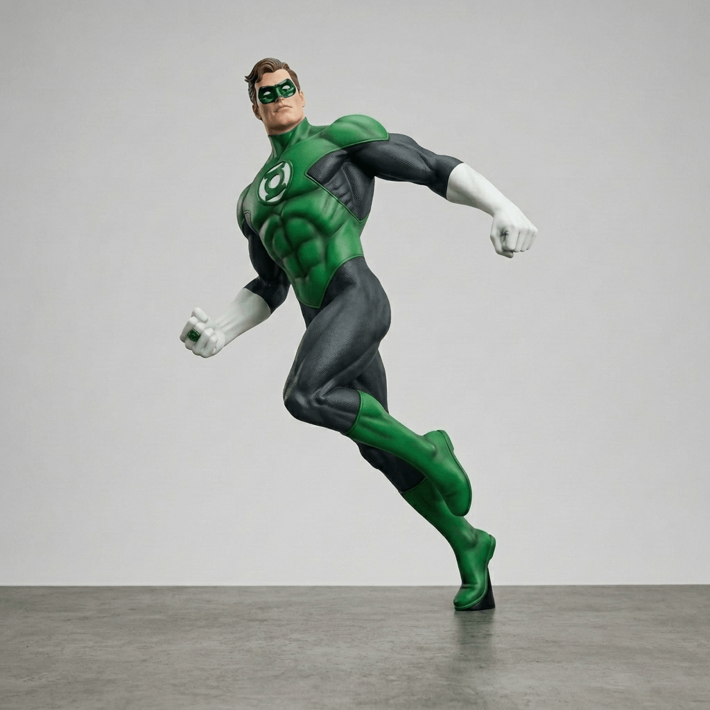 Superheroes - Green Lantern Launching (Comics)