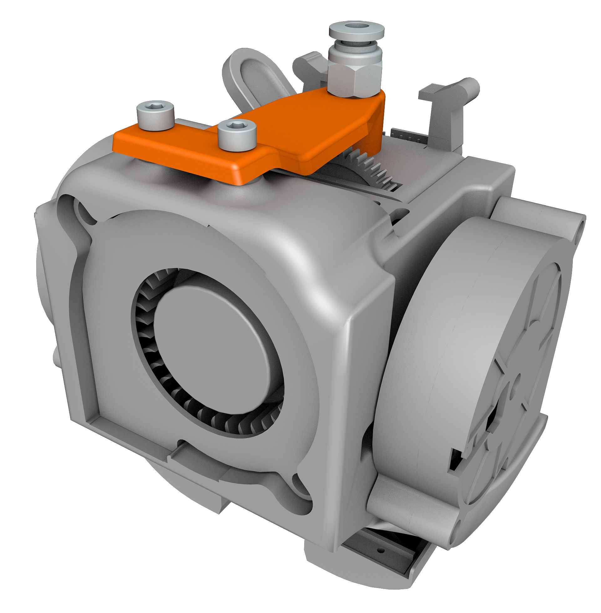 Reverse Bowden Adapter for Papaschlumpf's Neptune 4 35015 Printhead 3D model thumbnail