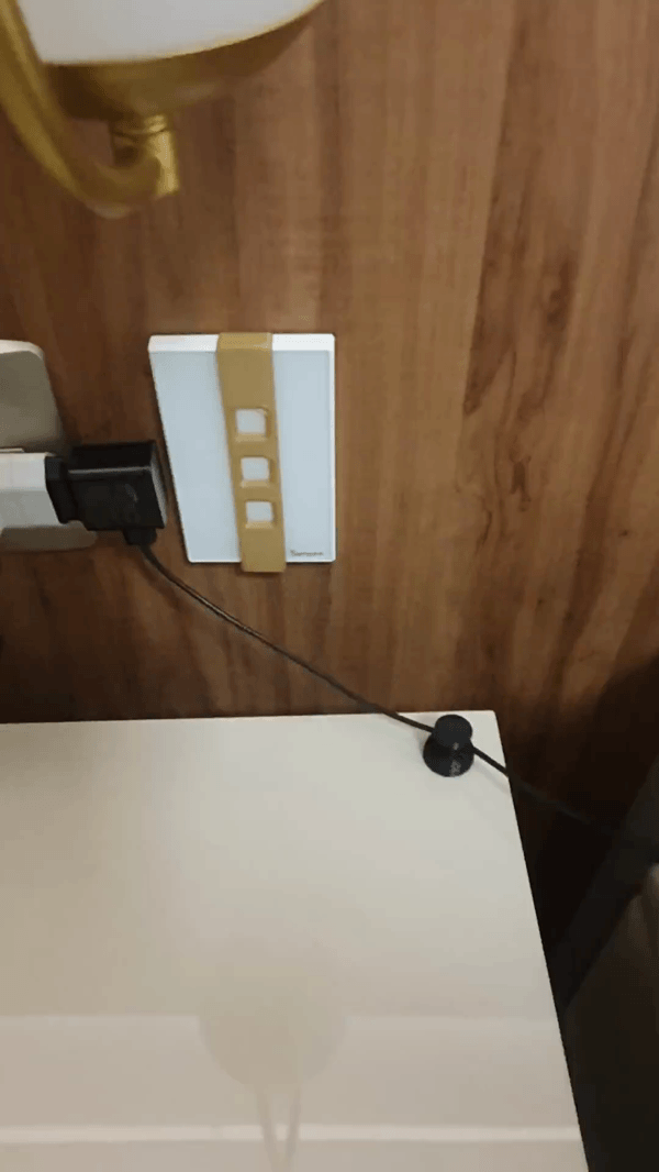 Bedside Rotating Charger Cable Holder