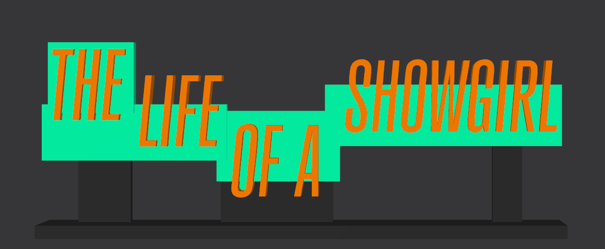 Taylor Swift: The Life of A Showgirl Desk Sign