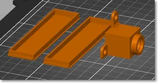 Diffuser & Power Socket for Prusa Mini LED Light Bar