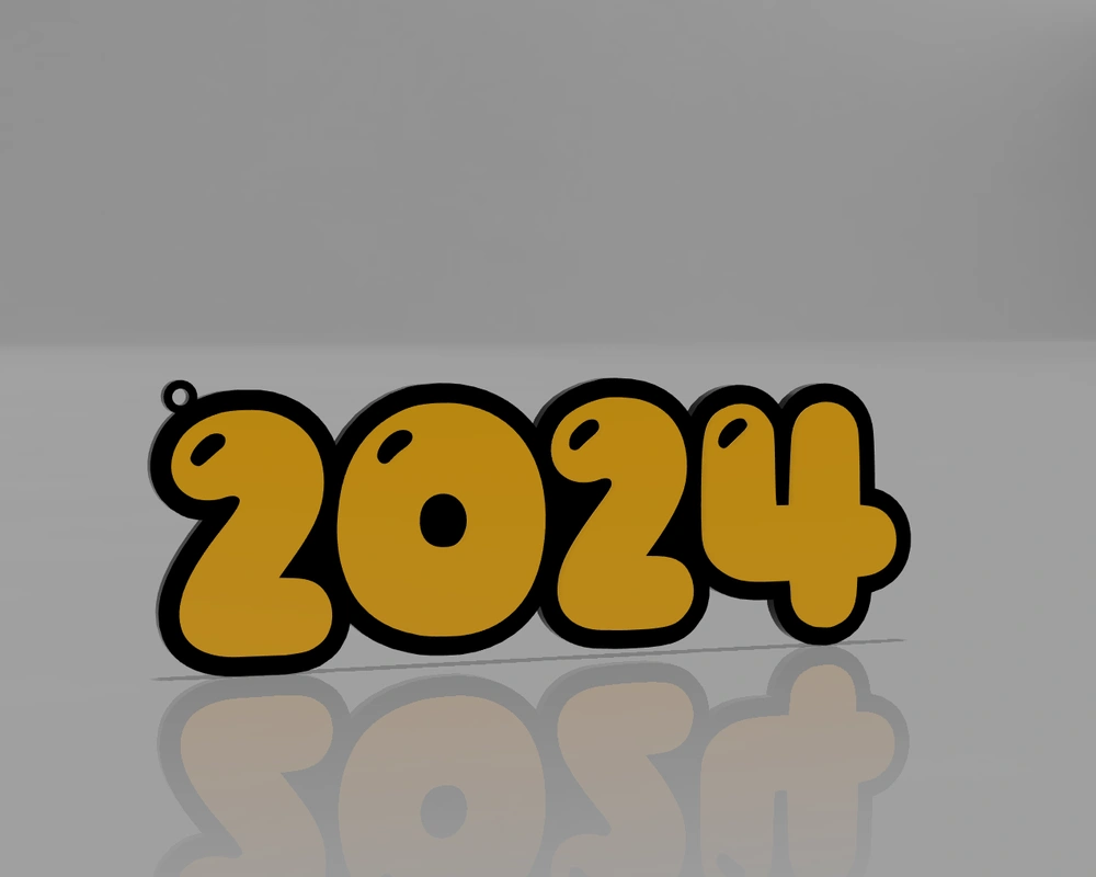 Keychain 2024 by Magic Studio 3D | Download free STL model | Printables.com