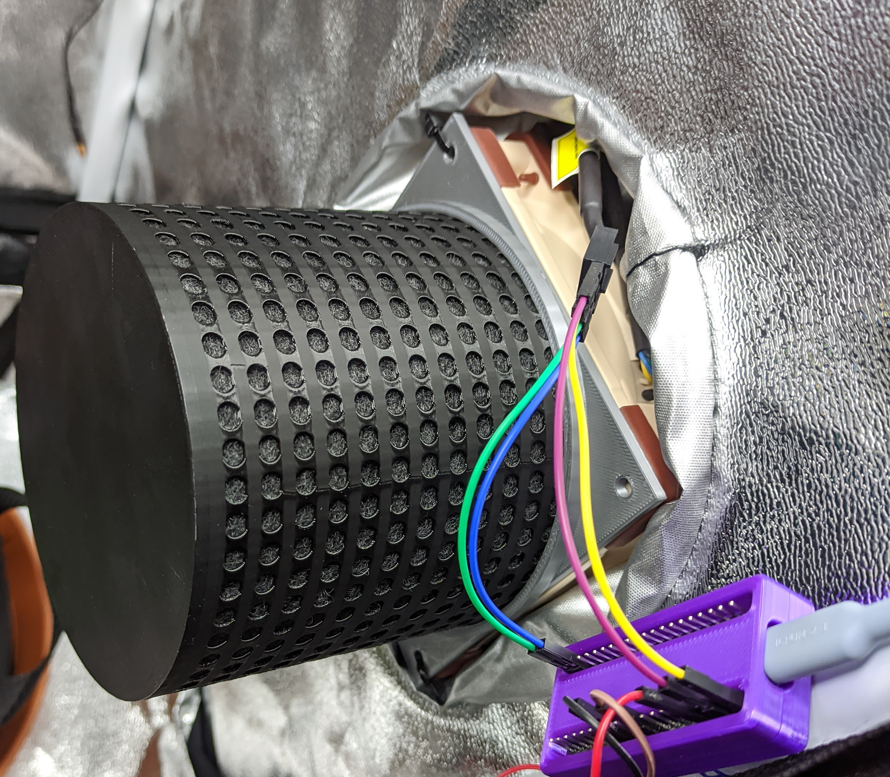 Case fan duct for grow tents (parametric)