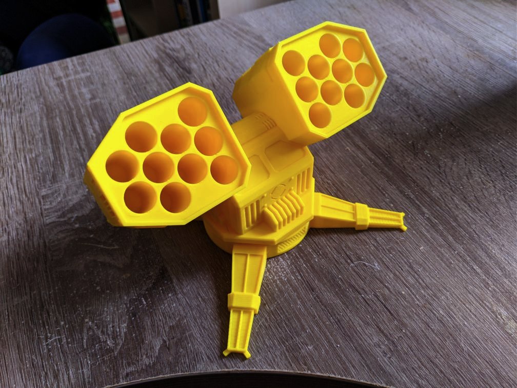 Print in Place Battery Missle Launcher
