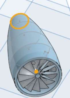 jet engine (propellor does NOT spin
