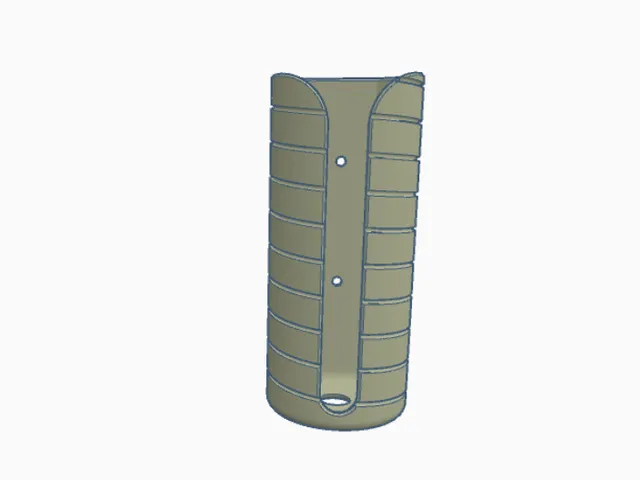Trash bag holder with screw holes
